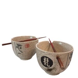 Japanese Ramen Bowl Set with Chopsticks